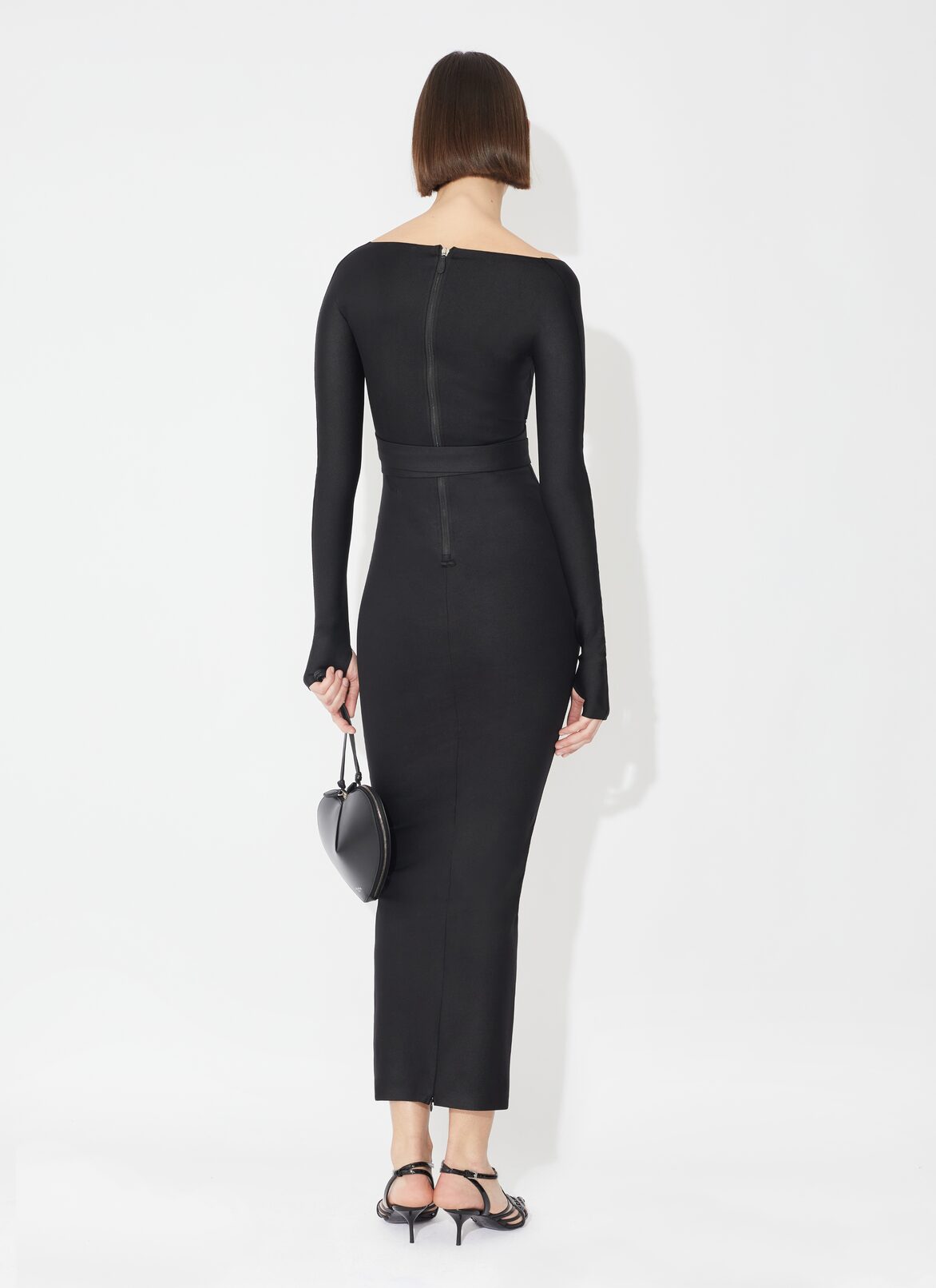 Sculpting jersey dress ALAÏA BLACK SCULPTING JERSEY DRESS